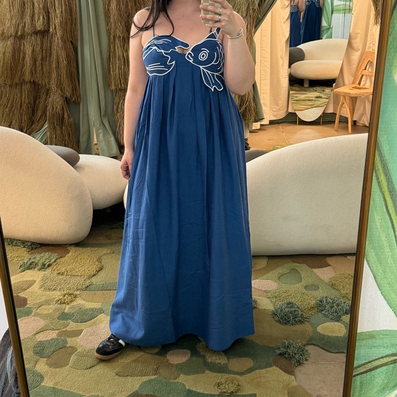 FARM Rio Blue Fish Dress - Picture 9 of 9